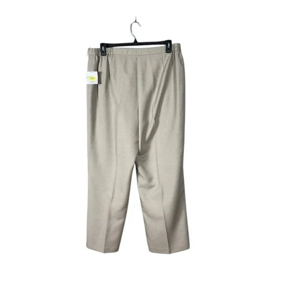 Kasper Womens Kate Pants Classic Fit  Size 18 Career Capsule New Tan Minimalist - Picture 4 of 6